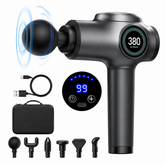 Percussion Massage Gun — 8 Heads, 99 Speeds