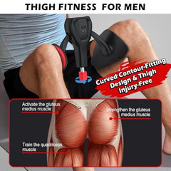 Hip and glute training position with the device
