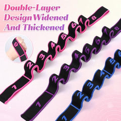 Stretch band in use for yoga and pilates