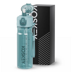 KOS KEY 24 Oz Spray Water Bottle with Straw Bpa-Free Tritan Sports & Travel Water Bottle with Cooling Mist Spray Water Bottle for Running Workouts and Outdoor Sports.