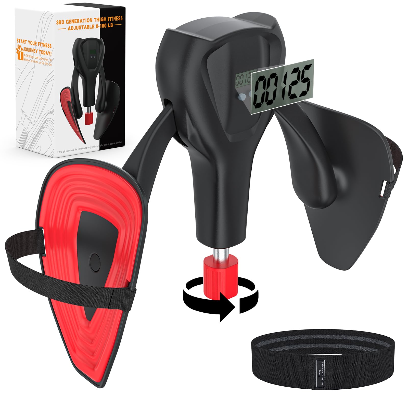 AktivPeak adjustable inner thigh and hip trainer, 0 to 100 lb resistance