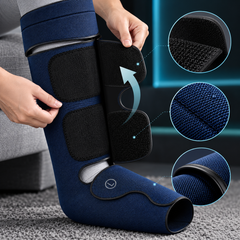 Air Compression Leg Massager — Heat, Foot to Thigh